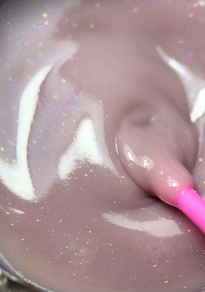 Glitter pink builder Gel