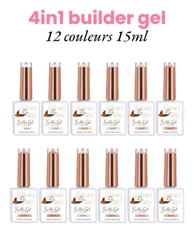 Pack de 12 couleurs de gel de construction en 15ml