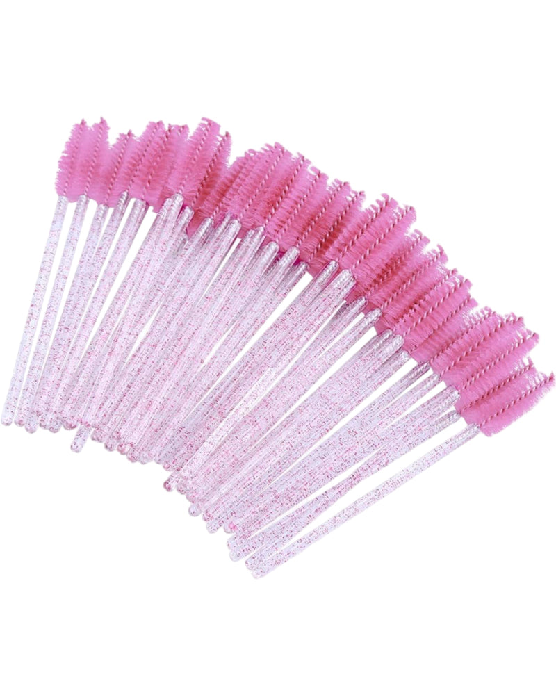 Brosses à cils jetables rose